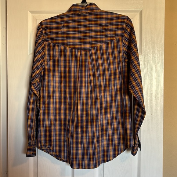 Roper men’s yellow and blue long sleeve button down shirt size XS - Picture 7 of 9